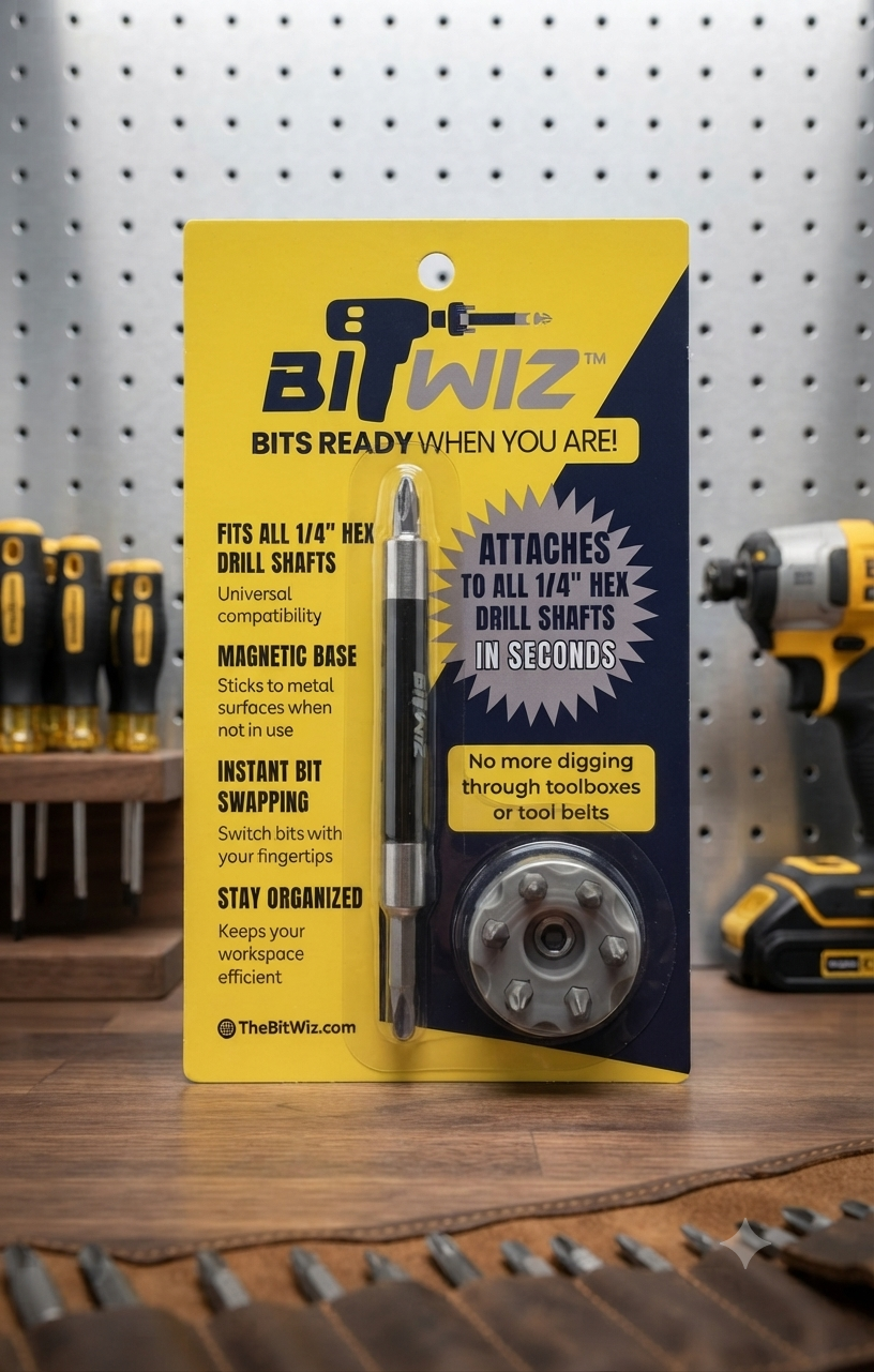 Magnetic Drill Bit Holder – Secure Tool Organizer